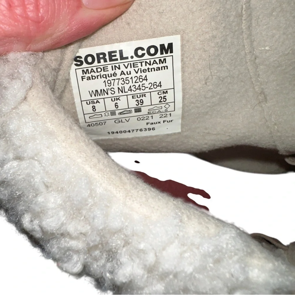 Sorel durable lining sole